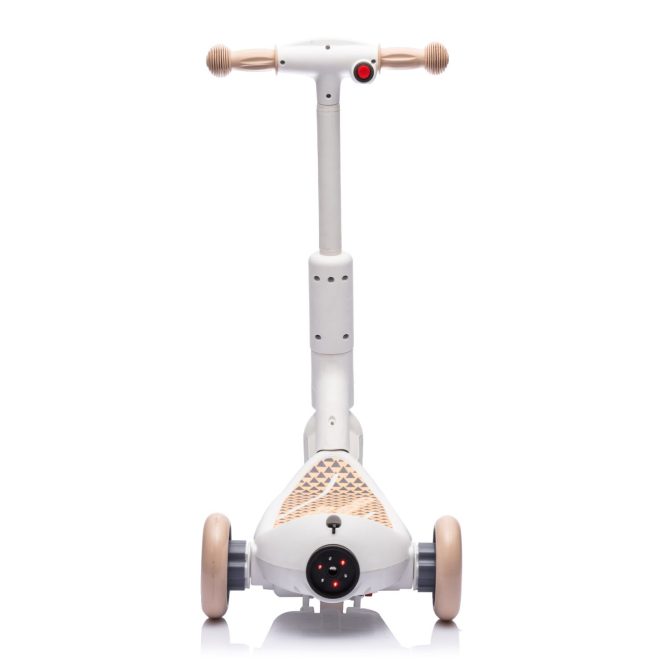 2in1 Kids Ride On Three-Wheel Electric Scooter,Tail Color Lights W/Spray,Wider Pedal,PU Wheels For Effective Floor Protection,Independent Light Switch With Music,One Button Acceleration For Kids 3+ - Image 8