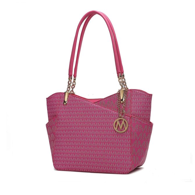 MKF Collection Jules M Logo Printed Vegan Leather Women Tote Bag by Mia k - Image 21