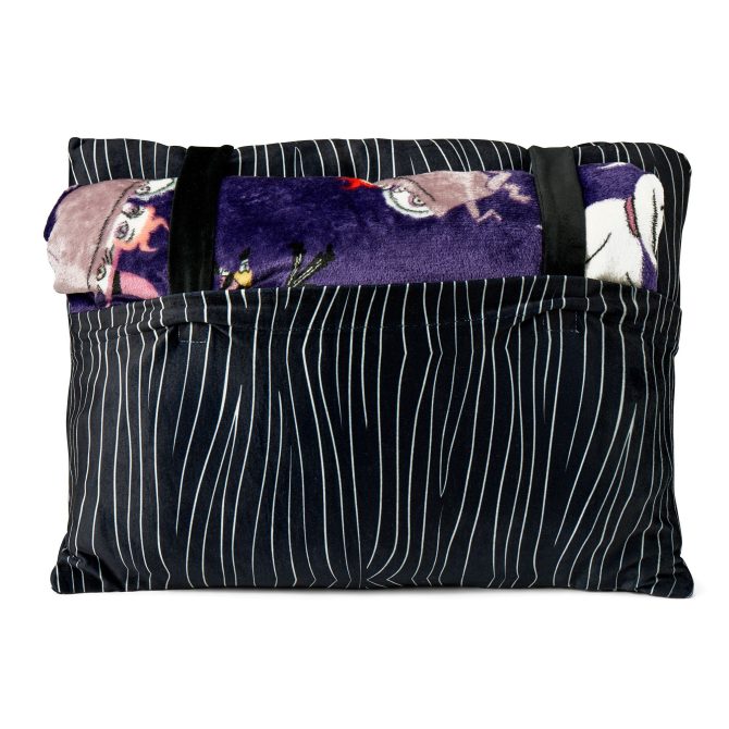 Disney Nightmare Before Christmas Jump Scare Silk Touch Throw Blanket with Plush Pocket Pillow - Image 3