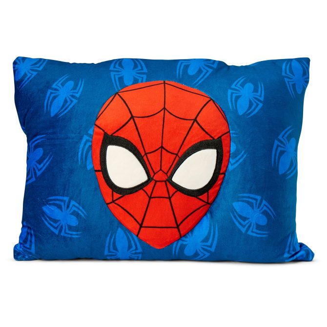 Marvel Spider-Man Web All Over Silk Touch Throw Blanket with Plush Pocket Pillow - Image 4