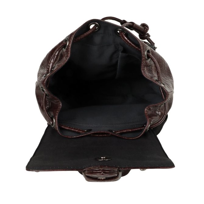 Katy Croc Print Mini Backpack - Image 6