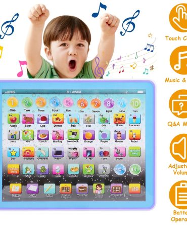 Kid Baby Toddler Tablet Toy Educational Learning Study Tablet Pad Gift for Aged 2 3 4 5 6 7 Girls Boys