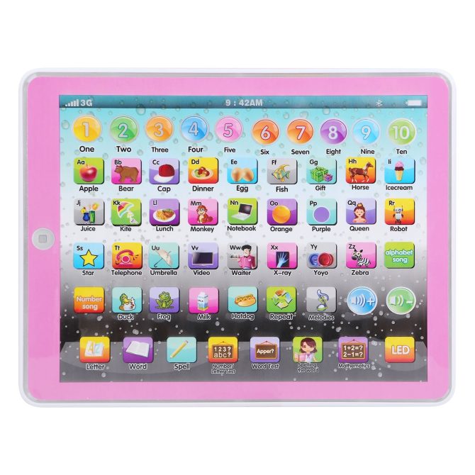 Kid Baby Toddler Tablet Toy Educational Learning Study Tablet Pad Gift for Aged 2 3 4 5 6 7 Girls Boys - Image 7
