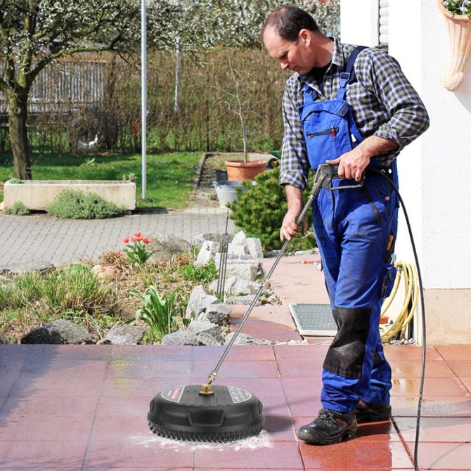 15in High Pressure Flat Surface Cleaner 4000PSI Disc Power Washer Broom - Image 11