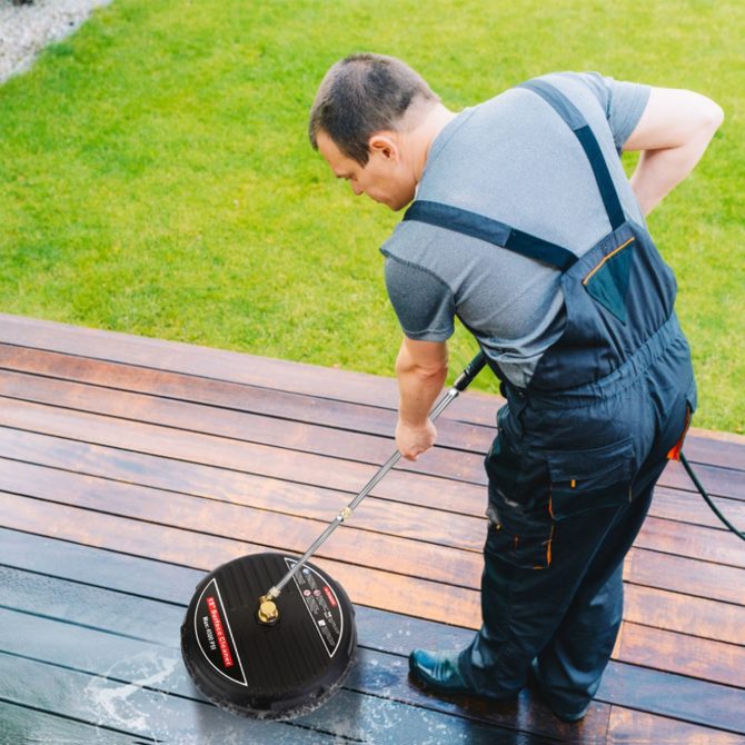 15in High Pressure Flat Surface Cleaner 4000PSI Disc Power Washer Broom - Image 8