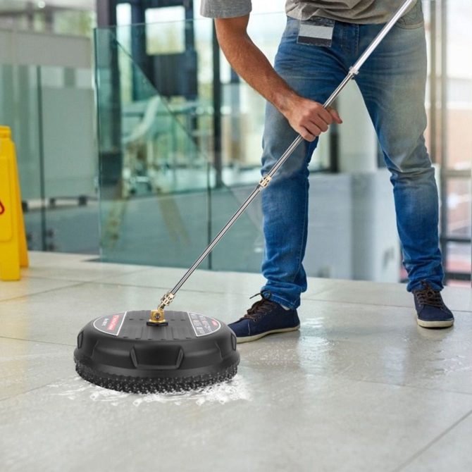 15in High Pressure Flat Surface Cleaner 4000PSI Disc Power Washer Broom - Image 10
