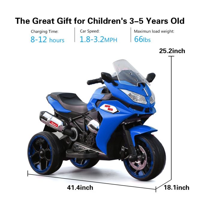 TAMCO 12V Kids Electric motorcycle/ ride on motorcycle, Three lighting wheels Kids electric motorcycle /electric ride on car - Image 5