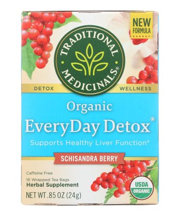 Traditional Medicinals Everyday Detox Herbal Tea - Case Of 6 - 16 Bags