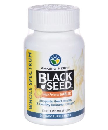 Amazing Herbs - Black Seed And Garlic - 100 Capsules