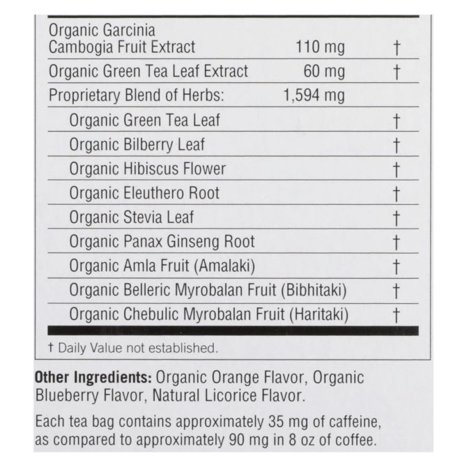 Yogi Green Slim Life Herbal Tea Blueberry - 16 Tea Bags - Case Of 6 - Image 2
