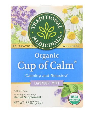 Traditional Medicinals Organic Easy Now Herbal Tea - 16 Tea Bags - Case Of 6