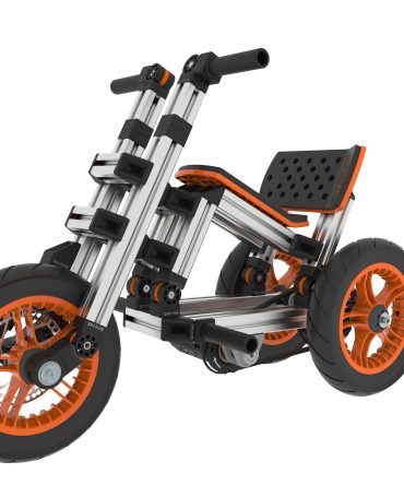 Modular design High-strength material electric innovation kart, more than 20 kinds of assembly methods, suitable for outdoor sports, parent-child interaction