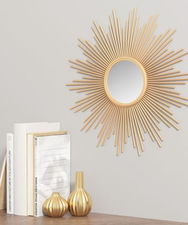 Sunburst Wall Decor Mirror 14.5"D