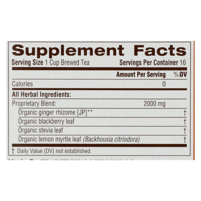 Traditional Medicinals Organic Ginger Aid Herbal Tea - 16 Tea Bags - Case Of 6 - Image 2