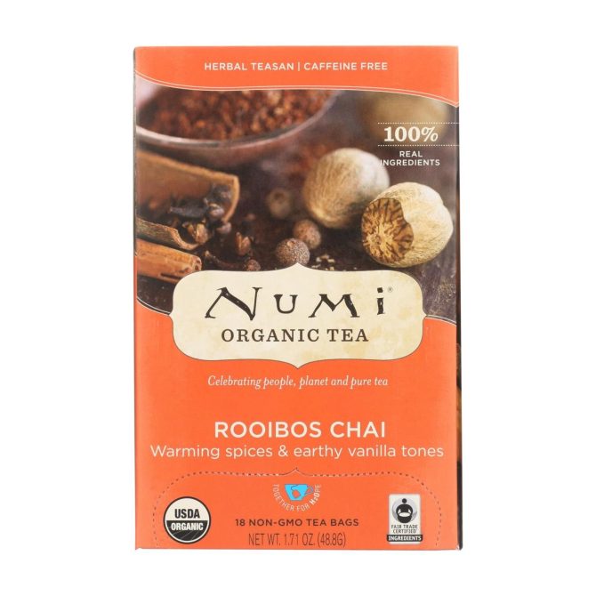 Numi Tea Organic Herbal Tea - Rooibos Chai - Case Of 6 - 18 Bags - Image 3