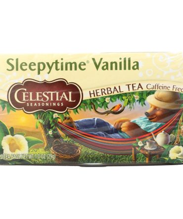 Celestial Seasonings Herbal Tea - Sleepytime Vanilla - Case Of 6 - 20 Bag