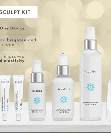 The Glow & Sculpt Facial Kit with the Patented Eno Facial Device. A complete kit for enhancing your natural glow and restoring more youthful facial contours.