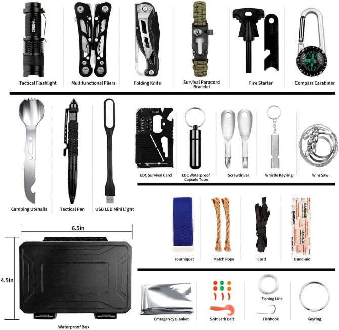 ANTARCTICA Emergency Survival Gear Kits 60 in 1 - Image 5