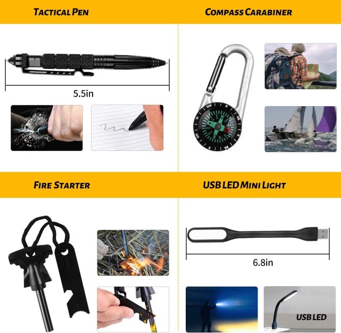 ANTARCTICA Emergency Survival Gear Kits 60 in 1 - Image 6