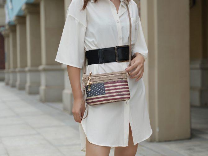 MKF Collection Alisson Vegan Leather Women FLAG Crossbody-Wristlet Bag by Mia K - Image 27