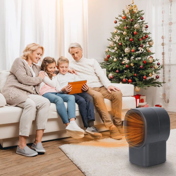 500W Portable Electric Space Heater Mini Desktop Fan Heater Personal Small Space Heater for Home Office - Image 6