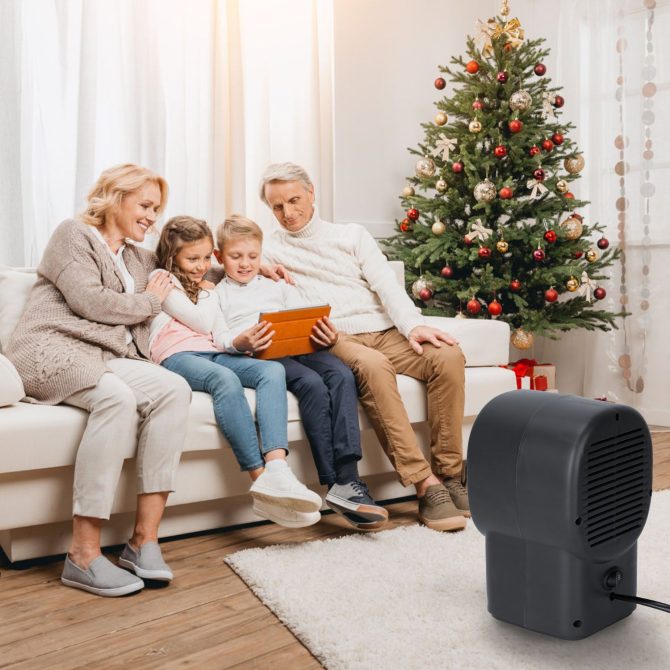 500W Portable Electric Space Heater Mini Desktop Fan Heater Personal Small Space Heater for Home Office - Image 7