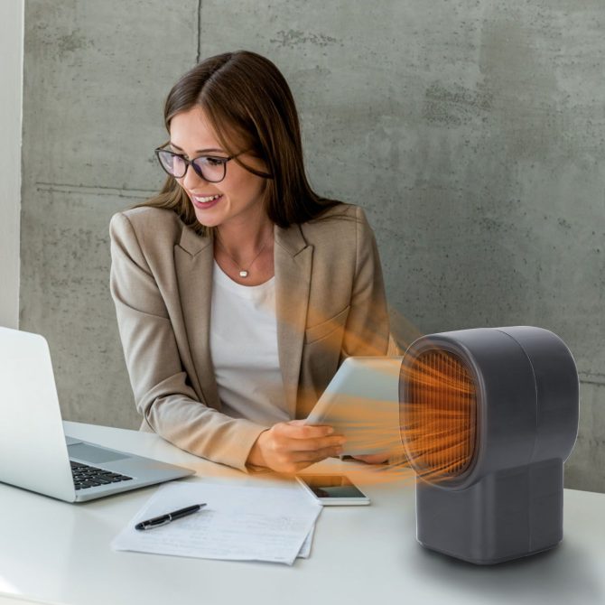 500W Portable Electric Space Heater Mini Desktop Fan Heater Personal Small Space Heater for Home Office - Image 8