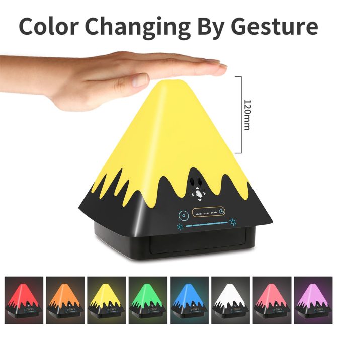 Touch Control Night Light 8-Color Change 6 Level Dimmable Light Brightness Table Lamp Portable Timer Lamp - Image 11