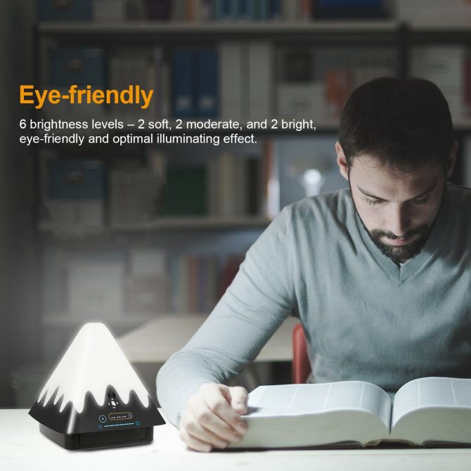 Touch Control Night Light 8-Color Change 6 Level Dimmable Light Brightness Table Lamp Portable Timer Lamp - Image 5