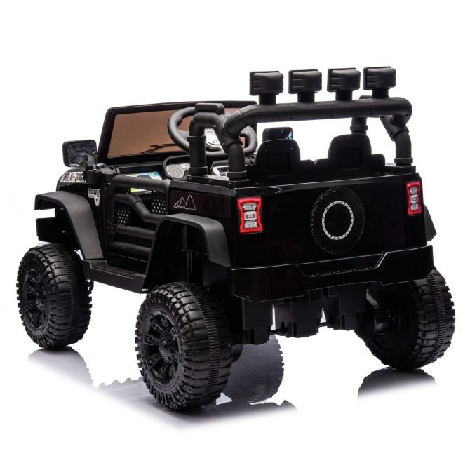 24V Kids Ride On Car W/Parents Remote Control,400W Motor,Four Wheel Suspension,Adjustable speed,USB,MP3,Music,Bluetooth,Large display screen,Power Display,Portable handle,Safety Belt for Kids Aged 3+. - Image 13