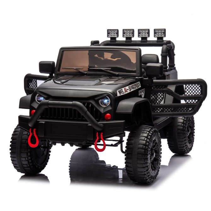 24V Kids Ride On Car W/Parents Remote Control,400W Motor,Four Wheel Suspension,Adjustable speed,USB,MP3,Music,Bluetooth,Large display screen,Power Display,Portable handle,Safety Belt for Kids Aged 3+. - Image 14