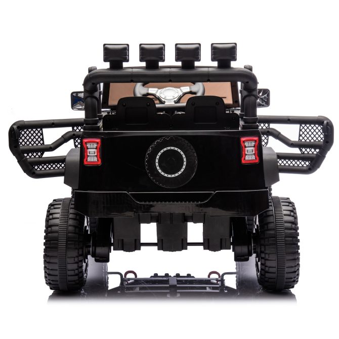 24V Kids Ride On Car W/Parents Remote Control,400W Motor,Four Wheel Suspension,Adjustable speed,USB,MP3,Music,Bluetooth,Large display screen,Power Display,Portable handle,Safety Belt for Kids Aged 3+. - Image 16