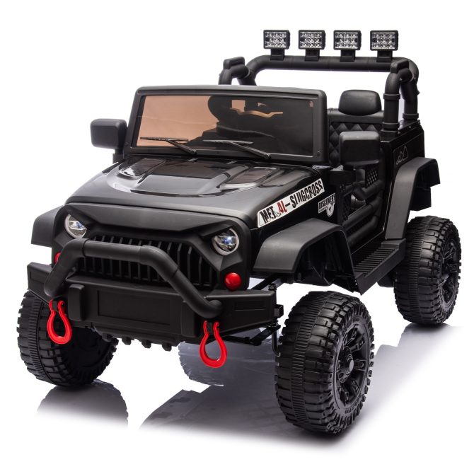 24V Kids Ride On Car W/Parents Remote Control,400W Motor,Four Wheel Suspension,Adjustable speed,USB,MP3,Music,Bluetooth,Large display screen,Power Display,Portable handle,Safety Belt for Kids Aged 3+. - Image 3