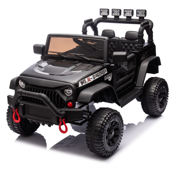 24V Kids Ride On Car W/Parents Remote Control,400W Motor,Four Wheel Suspension,Adjustable speed,USB,MP3,Music,Bluetooth,Large display screen,Power Display,Portable handle,Safety Belt for Kids Aged 3+. - Image 4