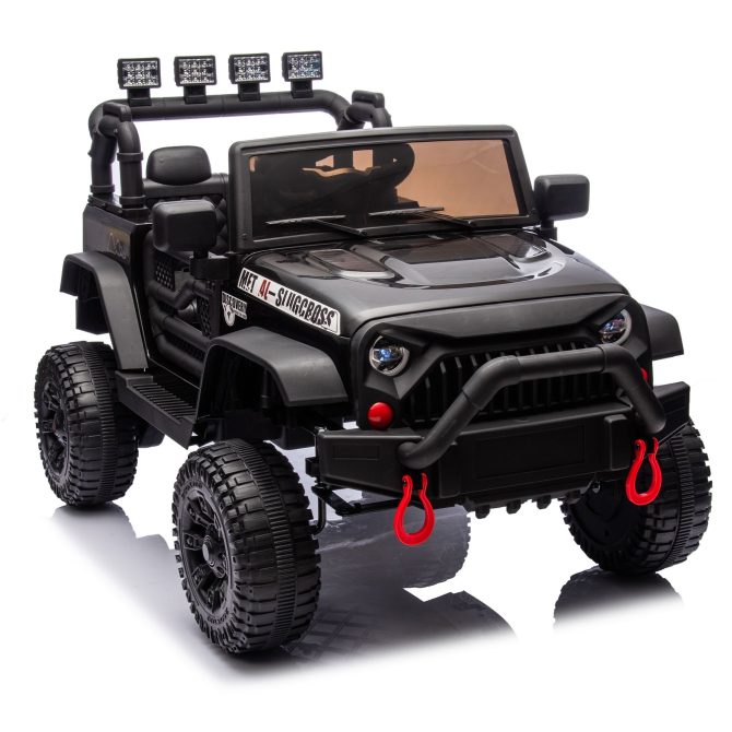 24V Kids Ride On Car W/Parents Remote Control,400W Motor,Four Wheel Suspension,Adjustable speed,USB,MP3,Music,Bluetooth,Large display screen,Power Display,Portable handle,Safety Belt for Kids Aged 3+. - Image 9
