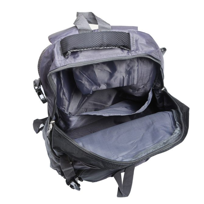 Unisex School Backpack Casual Travel Shoulder Bag W/ Adjustable Straps Dual-Water Bottle Pouch - Image 9