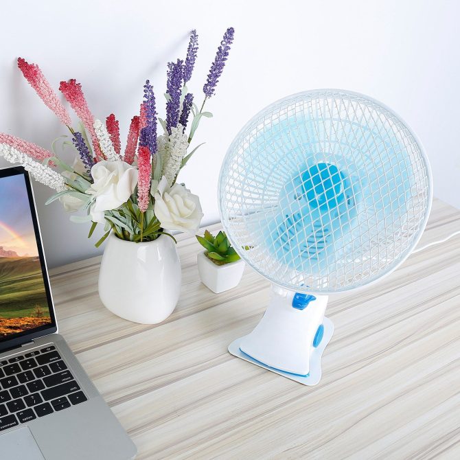 Clip On Fan 2 Speeds Quiet Clamp Fan Adjustable Tilt Auto Shaking Fan Wall Mount Personal Fan - Image 11