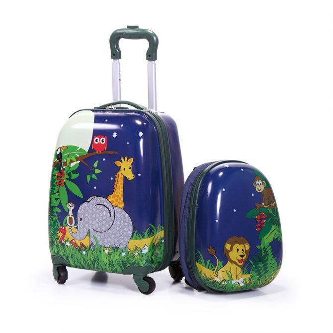 2 PCS Kids Luggage Set, 12" Backpack and 16" Spinner Case with 4 Universal Wheels, Travel Suitcase for Boys Girls - Image 11