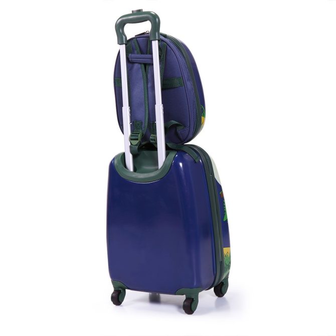 2 PCS Kids Luggage Set, 12" Backpack and 16" Spinner Case with 4 Universal Wheels, Travel Suitcase for Boys Girls - Image 5