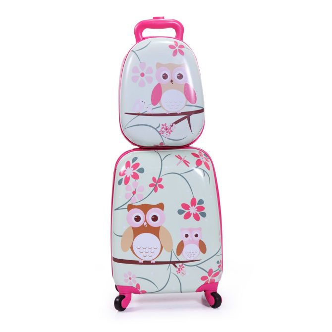 2 PCS Kids Luggage Set, 12" Backpack and 16" Spinner Case with 4 Universal Wheels, Travel Suitcase for Boys Girls - Image 36