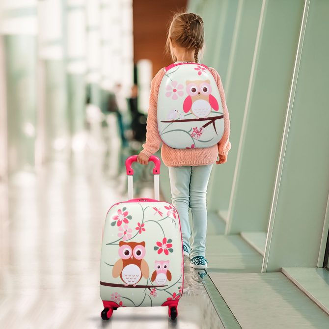 2 PCS Kids Luggage Set, 12" Backpack and 16" Spinner Case with 4 Universal Wheels, Travel Suitcase for Boys Girls - Image 24