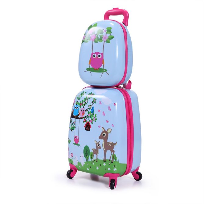 2 PCS Kids Luggage Set, 12" Backpack and 16" Spinner Case with 4 Universal Wheels, Travel Suitcase for Boys Girls - Image 23