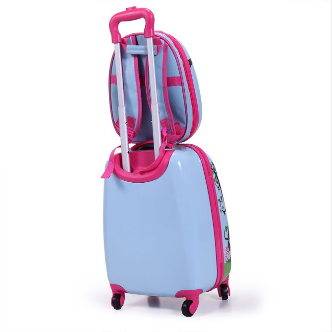 2 PCS Kids Luggage Set, 12" Backpack and 16" Spinner Case with 4 Universal Wheels, Travel Suitcase for Boys Girls - Image 15
