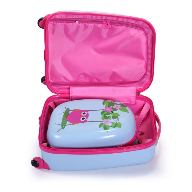 2 PCS Kids Luggage Set, 12" Backpack and 16" Spinner Case with 4 Universal Wheels, Travel Suitcase for Boys Girls - Image 19