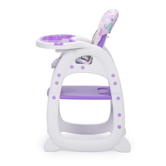 Multipurpose Adjustable Highchair,Children's dining chair for Baby Toddler Dinning Table with Feeding Tray and 5-Point Safety Buckle XH - Image 4