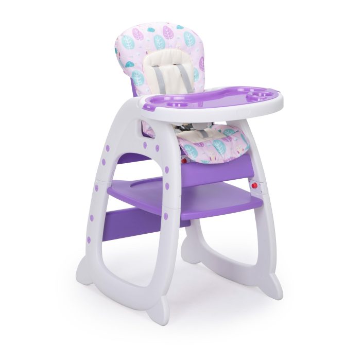 Multipurpose Adjustable Highchair,Children's dining chair for Baby Toddler Dinning Table with Feeding Tray and 5-Point Safety Buckle XH - Image 6