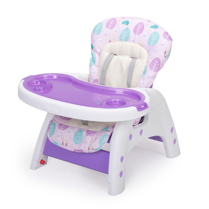 Multipurpose Adjustable Highchair,Children's dining chair for Baby Toddler Dinning Table with Feeding Tray and 5-Point Safety Buckle XH - Image 7