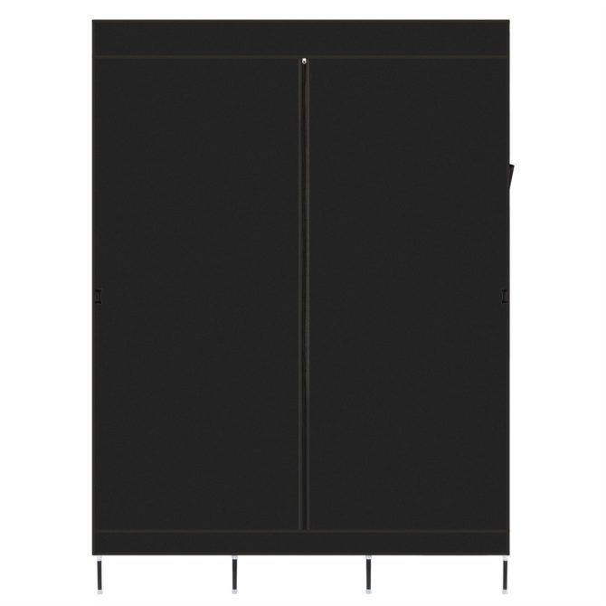 71" Portable Closet Wardrobe Clothes Rack Storage Organizer with Shelf Black - Image 12