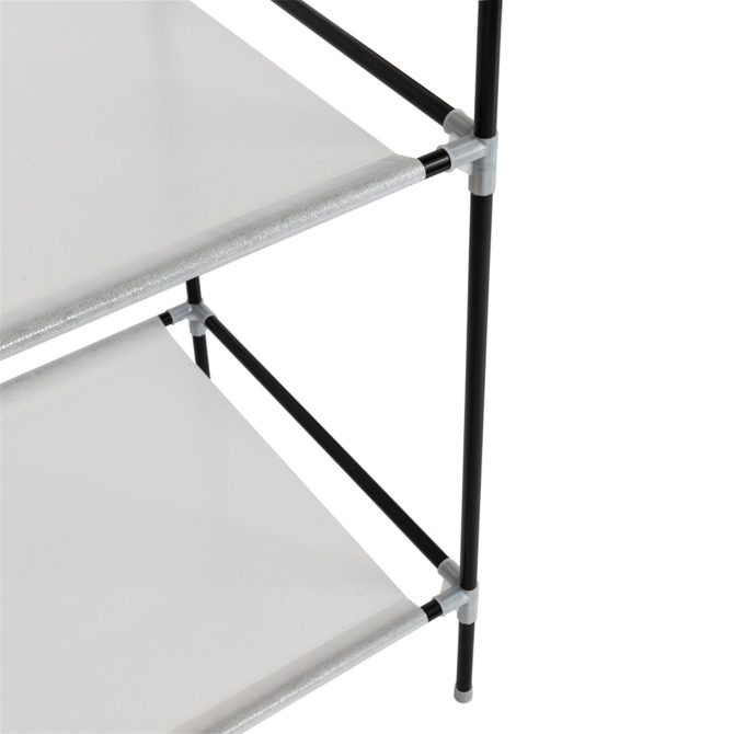 71" Portable Closet Wardrobe Clothes Rack Storage Organizer with Shelf Black - Image 6