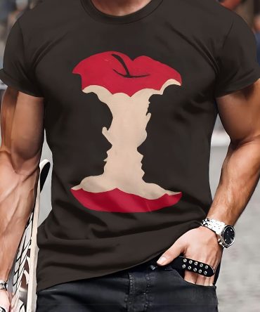 Fashionable Men's 3D Printed T-shirt - Made Of Soft And Breathable Polyester Fabric, Machine Washable, Round Neck Design, Comfortable And Casual Wear - Suitable For Daily Activities